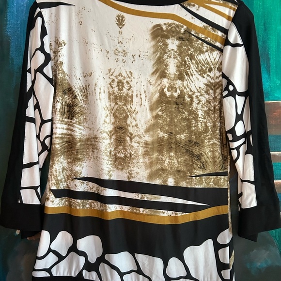 Ness Multicolor Abstract Floral Women's Top Smal - Picture 15 of 15